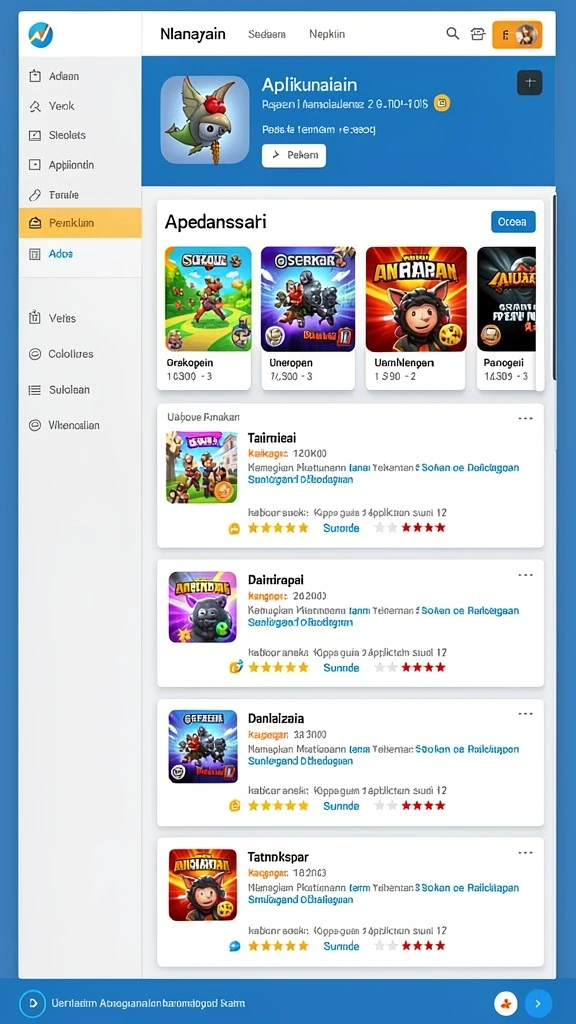 Karakter-karakter unik dengan desain menarik.