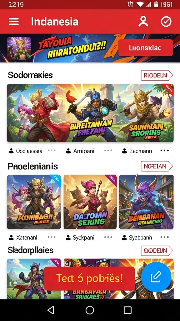 Screenshot aplikasi 6SVIP menampilkan antarmuka pengguna yang menarik.