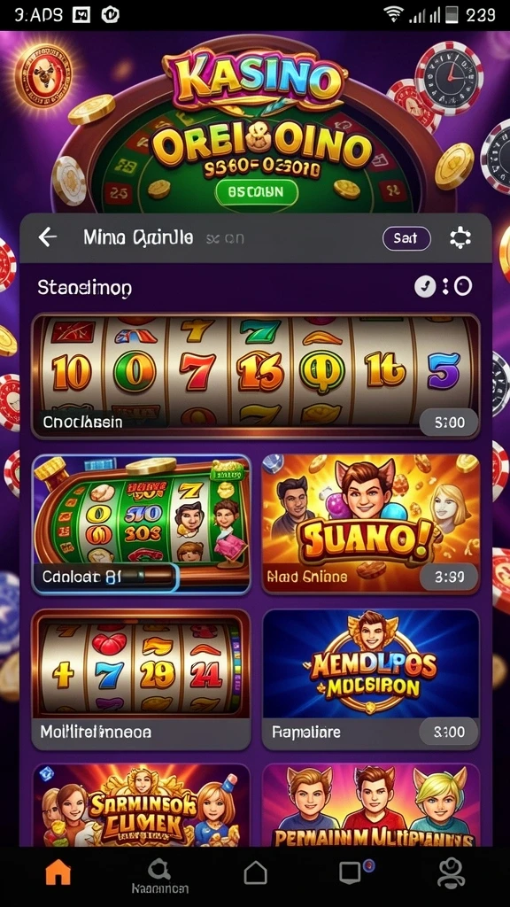 Tampilan awal ASIA100 yang menarik dan ramah pengguna.