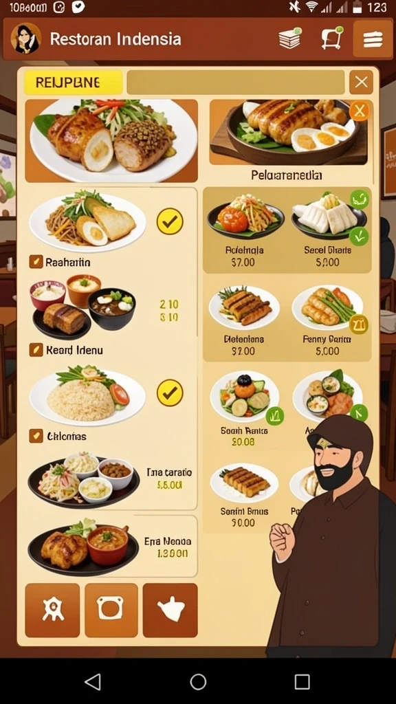 Tangkapan layar pertama menunjukkan tampilan utama BATA123 dengan desain yang menarik.
