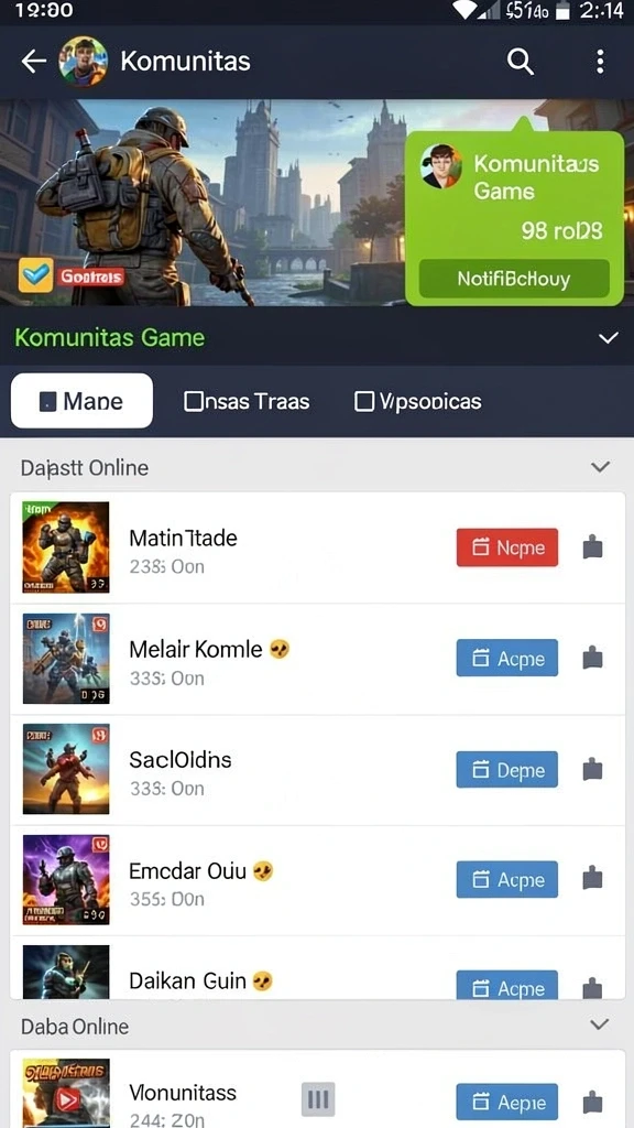 Sistem hadiah menarik dan tantangan seru.