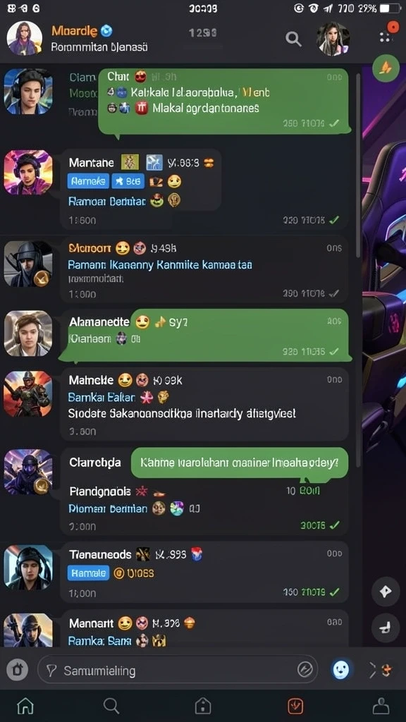 Melihat pemandangan menakjubkan dari level baru.