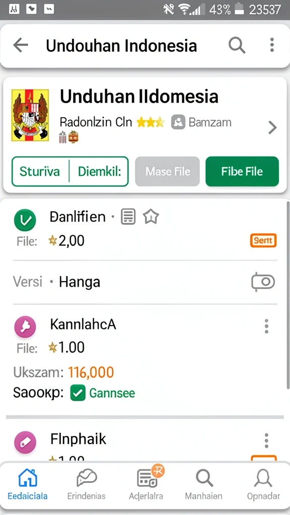 Tampilan antarmuka yang intuitif dan menarik.
