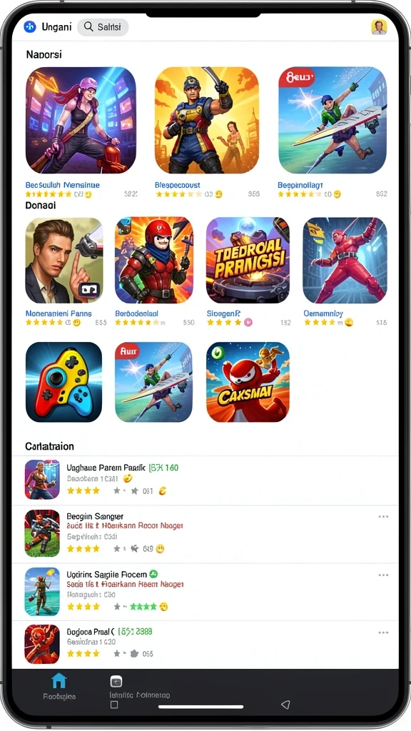 Gameplay yang menantang di setiap level.