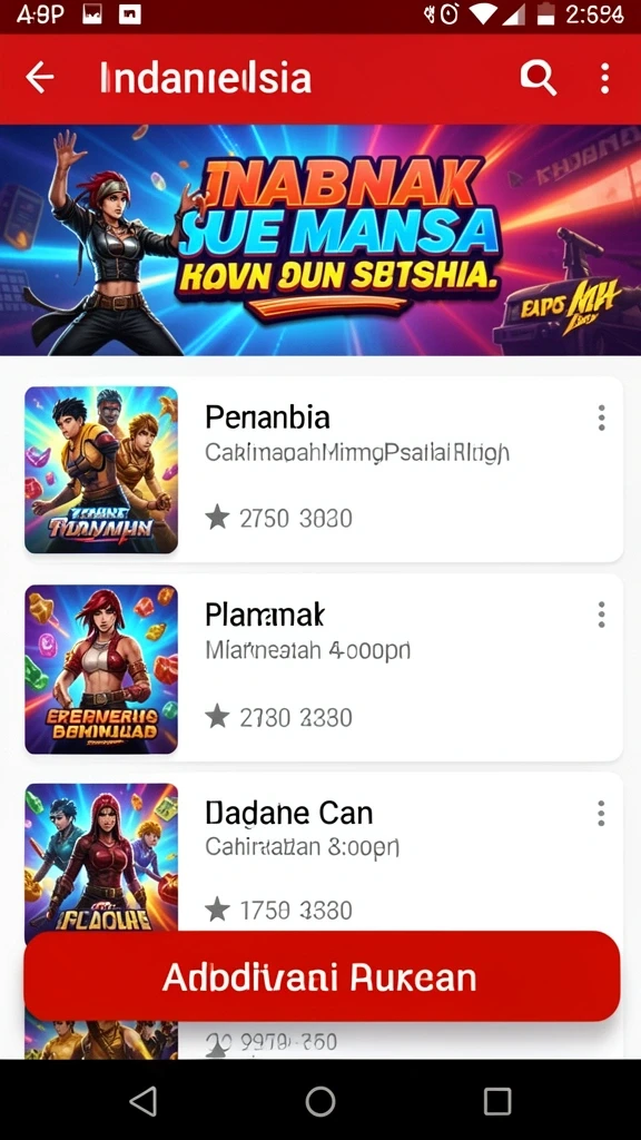 Beragam pilihan permainan yang seru untuk dimainkan.