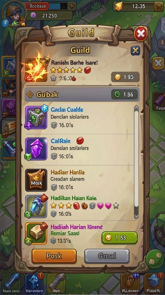 Lingkungan yang indah dan kaya detail.