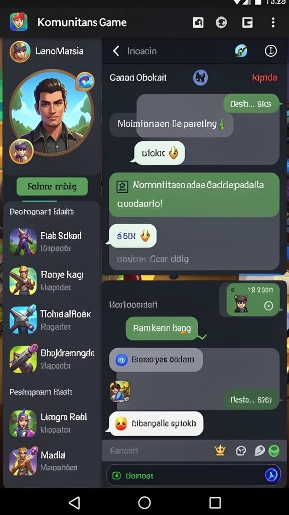 Karakter unik yang bisa dipilih untuk bermain.