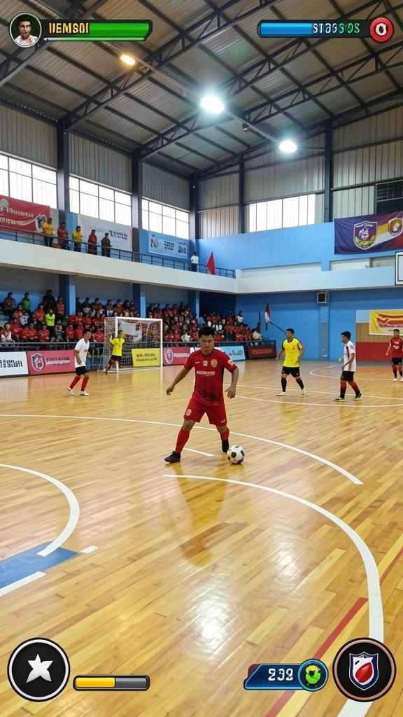 Tangkapan layar karakter utama di dunia aksi.