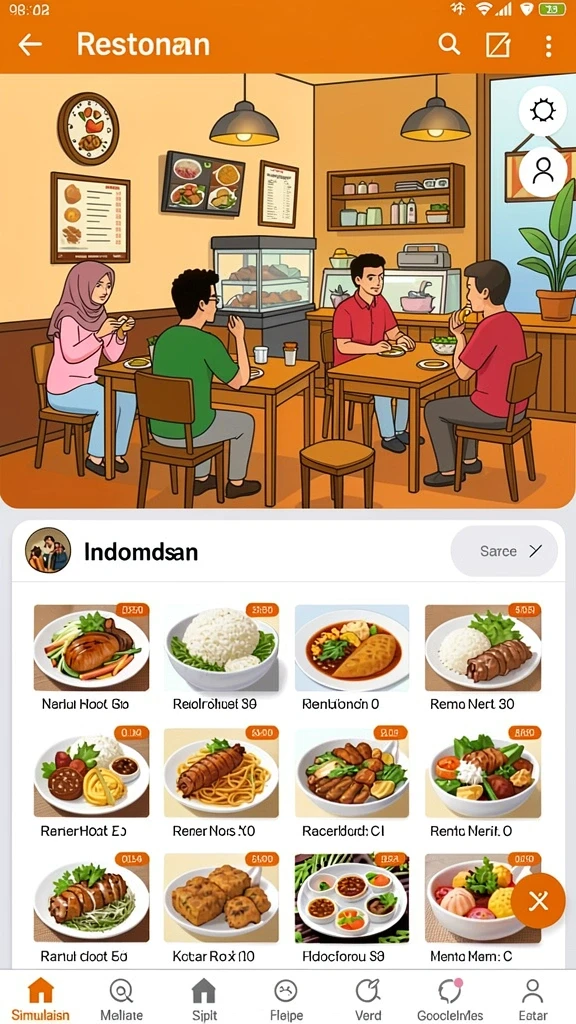 Tampilan antarmuka yang jelas dan menarik.