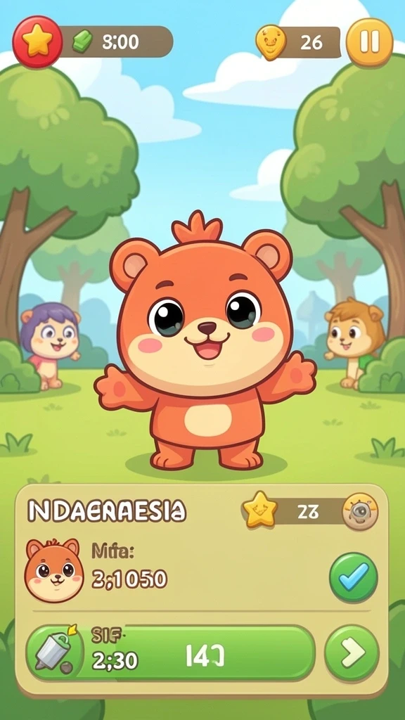 Tangkapan layar menampilkan permainan dengan grafik yang menarik.
