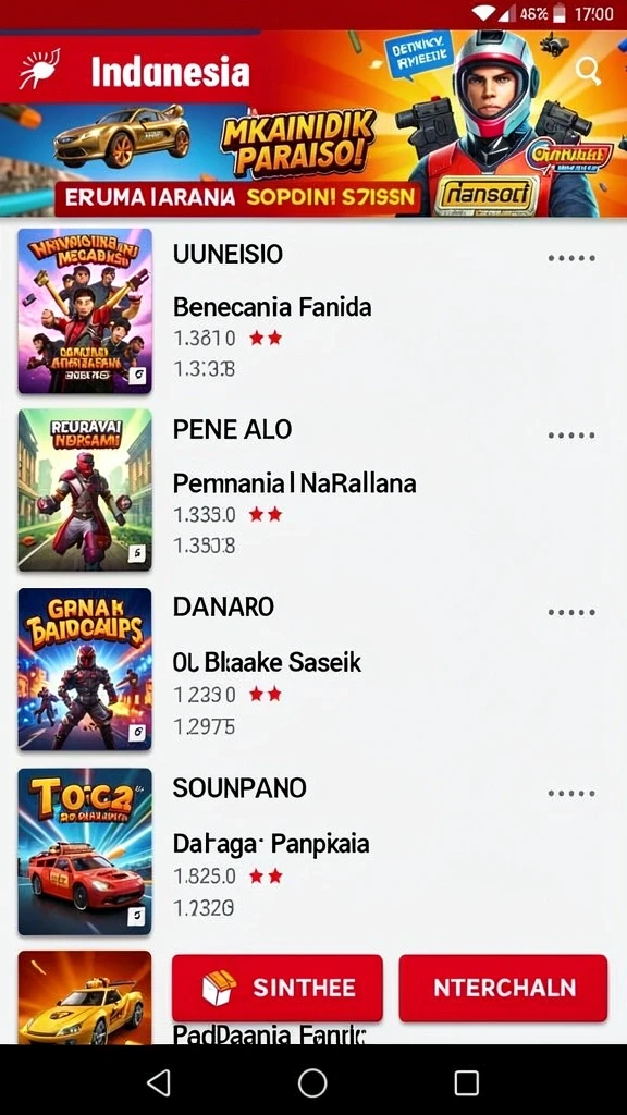 Beragam pilihan permainan judi yang tersedia.