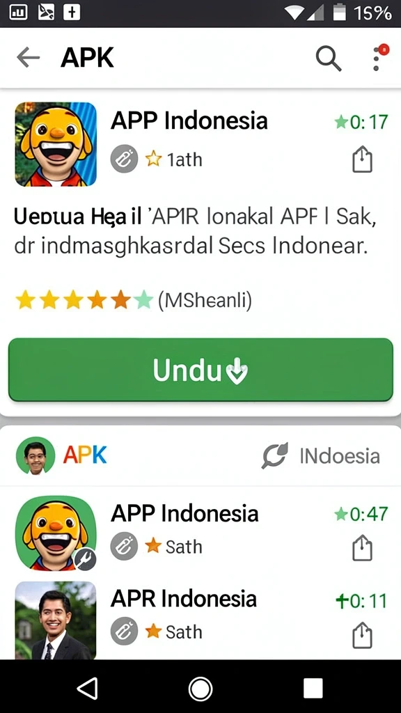 Tangkapan layar dari level yang penuh warna dan rintangan.
