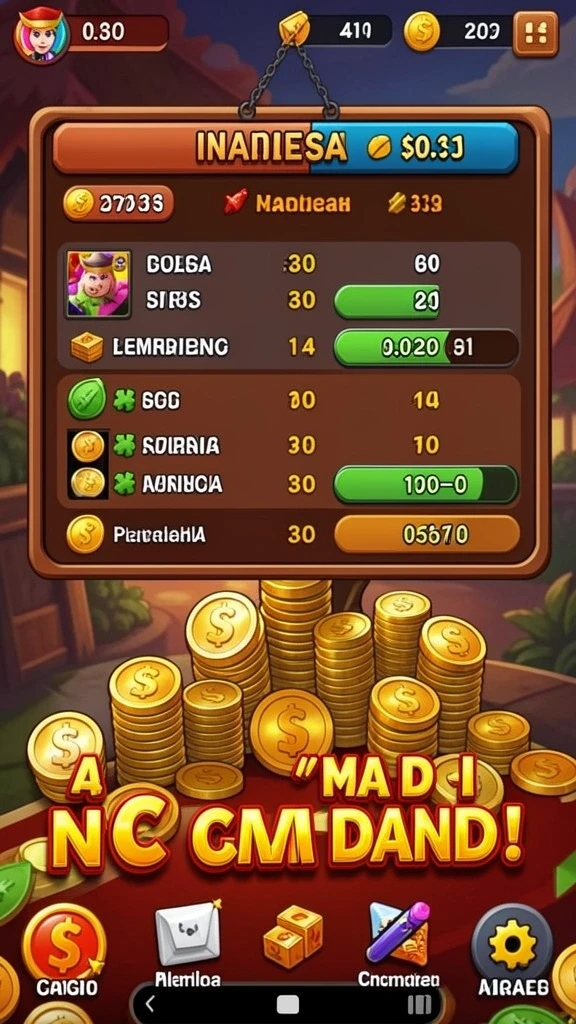 Screenshot 1 menunjukkan karakter kucing dalam lingkungan yang indah.