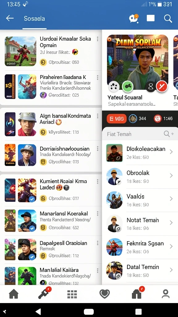 Tampilan antarmuka pengguna yang intuitif.