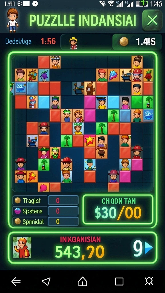 Screenshot menampilkan karakter unik yang dapat dipilih oleh pemain.