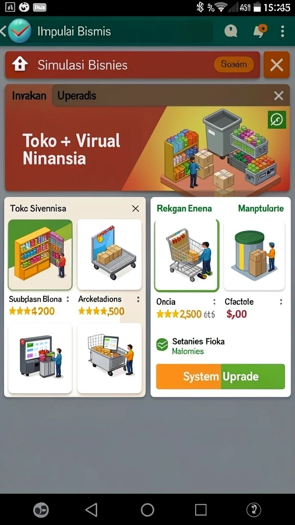 Tampilan antarmuka yang menarik dan user-friendly.