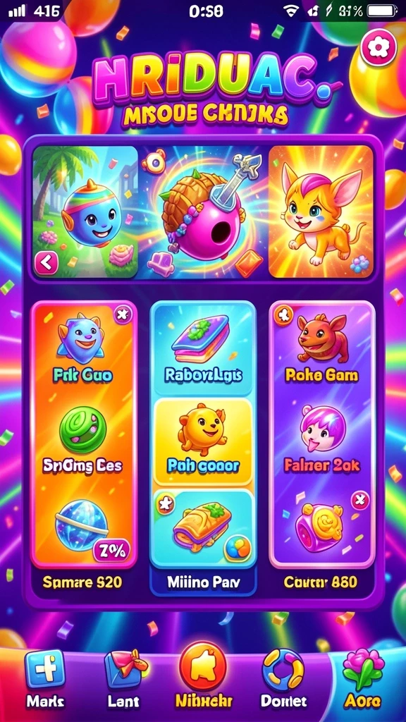 Gameplay yang seru dan menantang di setiap level.