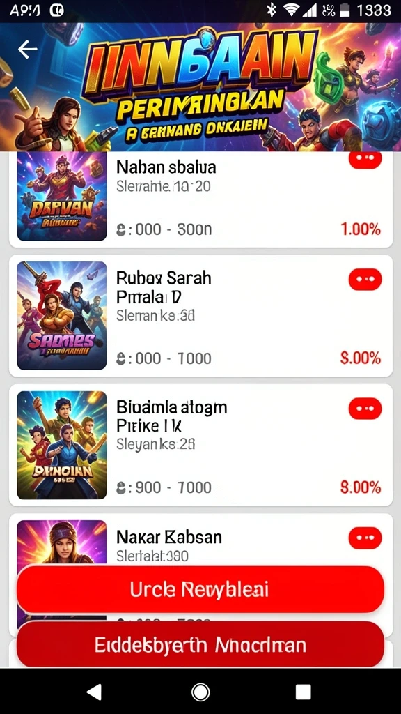Pilihan nomor yang beragam untuk diunduh.