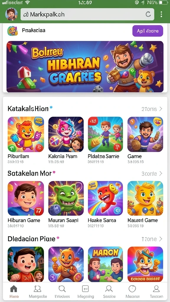 Screenshot menunjukkan aksi seru di dalam permainan.