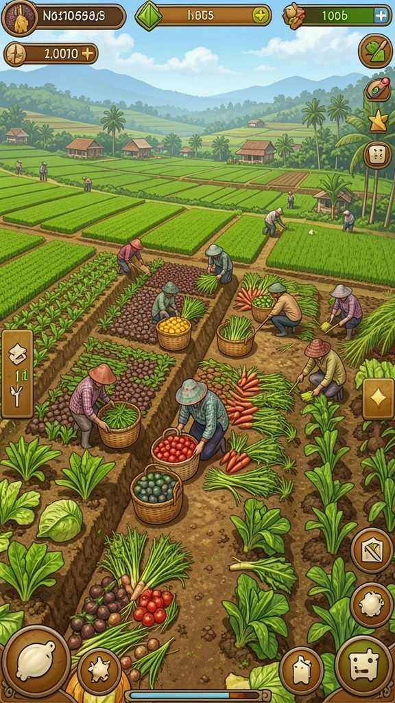 Screenshot menunjukkan level dengan rintangan menarik.
