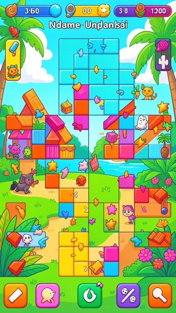 Gameplay yang dinamis dan penuh warna.
